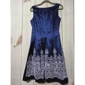 Ladies 6 Elegant Blue Dress‎ Sleeveless Party Cocktail Evening Special Occasion